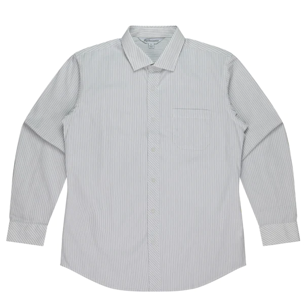 Bayview Wide Stripe Long Sleeve Shirt - Men's - Selector Uniforms